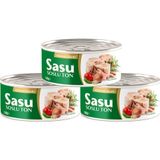 Sasu Akdeniz Usulü Ton Balığı 4x160 G Bütün Dilim