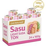 Sasu Light Suda Ton Balığı 24X160G Bütün Dilim - 160 gr