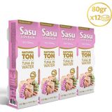 Sasu Ton Balığı Light Suda 12X80 gr Bütün Dilim - 12 Adet