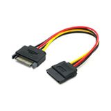 Sata 15 Pin Dişi Erkek Uzatma Kablosu Sata Hdd Güç Kablosu 30 Cm