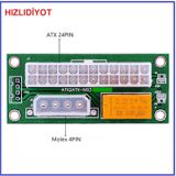 Sata Molex ADD2PSU ATX Sata Molex 24 Pin Güç Kaynağı Bağlantı Adaptörü