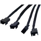 SATA Power to Fan Çevirici, 4 Port Y Pin PWM Çoklayıcı Splitter Fan Kablosu
