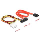 SATA to SATA KABLO 22 pin to 7 pin + 4 pin Molex POWER Kablo