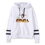 Satdflie Anime Attack on Titan Unisex Hoodies Levi Ackerman Kazak Özgürlük Kanatları Baskı Uzun Kollu Sweatshirt Kapüşonlu, Renk/12, XXL