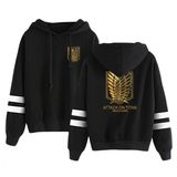 Satdflie Anime Attack on Titan Unisex Hoodies Levi Ackerman Kazak Özgürlük Kanatları Baskı Uzun Kollu Sweatshirt Kapüşonlu, Renk/21, 4XL