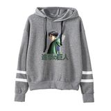 Satdflie Anime Attack on Titan Unisex Hoodies Levi Ackerman Kazak Özgürlük Kanatları Baskı Uzun Kollu Sweatshirt Kapüşonlu, Renk/8, 4XL