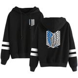 Satdflie Anime Attack on Titan Unisex Hoodies Levi Ackerman Kazak Özgürlük Kanatları Baskı Uzun Kollu Sweatshirt Kapüşonlu, Renkli/31, S
