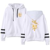 Satdflie Anime Attack on Titan Unisex Hoodies Levi Ackerman Kazak Özgürlük Kanatları Baskı Uzun Kollu Sweatshirt Kapüşonlu, Renkli/37, 3XL