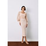 SATEEN-4019 Kalem Etek - Bej