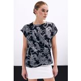 Sateen Aksesuar Detaylı Bluz - Siyah