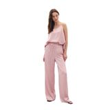 Sateen Bağcıklı Salaş Pantolon, 36, STN139KPA1874, Pudra, Kadın