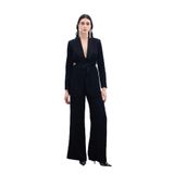 Sateen Bol Paça Pantolon, 36, STN139KPA1715, Siyah, Kadın