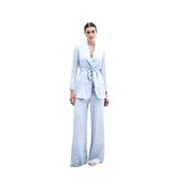 Sateen Bol Paça Pantolon Bebe Mavi, 36, STN139KPA1715, Bebe Mavi, Kadın