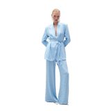 Sateen Jakar Saten Pantolon, 38, STN139KPA1854, Mavi, Kadın