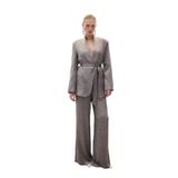 Sateen Jakar Saten Pantolon, 38, STN139KPA1854, Vizon, Kadın