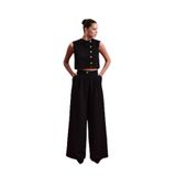 Sateen Lucy Pantolon, 38, STN139KPA1965, Siyah, Kadın