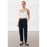 Sateen Talia Havuç Pantolon - Siyah
