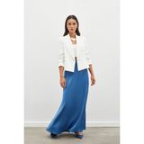 Sateen Uzun Saten Etek - İndigo - 36
