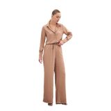 Sateen Zebra Desenli Salaş Pantolon, 36, STN139KPA1439, Camel, Kadın