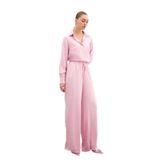 Sateen Zebra Desenli Salaş Pantolon, 36, STN139KPA1439, Pudra, Kadın