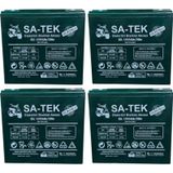 Satek 12v 24 Ah Elektrikli Motosiklet Aküsü 4'lü Set Jel Akü Elektrikli Bisiklet Aküsü 2026 Üretim