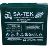 Satek 12V 24 Ah Elektrikli Motosiklet Bisiklet Aküsü Jel Akü 2026 Üretim