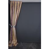 Saten 750 Model Vızon Renk Tek Kanat Pileli Fon Perde 75*260 Cm