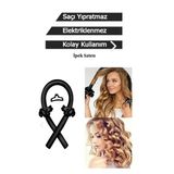 Saten Isısız Saç Şekillendirici Saç Dalga Sosisi Bigudisi Seti
