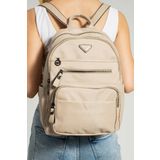 Saten Kumaş Kadın Sırt Çantası 35*25 Cm Yağmur İtici Kumaş Mega Bag Günlük Kullanıma Uygun