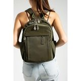 Saten Kumaş Kadın Sırt Çantası 38*28 cm Yağmur Itici Kumaş Mega Bag Günlük Kullanıma Uygun - 38 x 28 cm - Yeşil