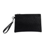 Saten Labirent Desenli Paris Kadın Clutch Çanta