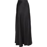 Saten Maxi Etek - Siyah