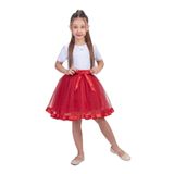 Saten Şeritli Tütü Kız Çocuk Etek M00728