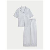 Saten Yıldız Desenli Pijama Takımı