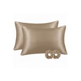 SATINÉ OFFICIAL 2’li İpek Saten Yastık Kılıfı Seti + 2 Hediye Toka | Saç Ve Cilt Dostu 50x70 cm