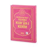 Satır Altı Tecvidli Kuranı Kerim - Bilgisayar Hatlı - Rahle Boy - Pembe Renk - Seda Yayınları