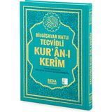 Satır Altı Tecvidli Kuranı Kerim - Bilgisayar Hatlı - Rahle Boy - Turkuaz Renk - Seda Yayınları