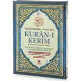 Satır Altı Türkçe Okunuşlu ve Mealli Kuranı Kerim - Üçlü Kuran - Rahle Boy - Lacivert Renk - Merve Yayınları