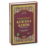 Satır Arası Kelime Kelime Türkçe Okunuşlu Mealli Kuranı Kerim - Cami Boy - Bordo