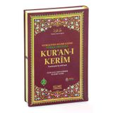 Satır Arası Kelime Kelime Türkçe Okunuşlu Mealli Kuranı Kerim - Rahle Boy - Bordo