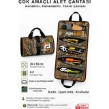 Satış Diyarı Asılabilir Katlanabilir Bez Hırdavat Çantası Çok Amaçlı Alet Çantası Takım Çantası Kamuflaj Tipi 1 Adet - 30 x 50 cm