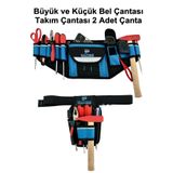 Satış Diyarı Hırdavat Çantası Bel Takım Çantası Usta Çantası Elektrikçi Çantası İnşaatçı Çantası 2 Li Set
