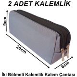 Satış Diyarı Kalemlik Kalem Çantası 2 Bölmeli (2 Adet Gelecek)