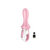 Satisfyer Air Pump Booty 5+ Red Şişebilen Telefon Kontrollü Güçlü Titreşimli Vibratör+Jel