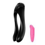 Satisfyer Candy Cane 12 Modlu Titreşimli Şeker Kamışı Parmak Vibratörü+mini Vibratör