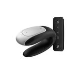 Satisfyer Double Fun Black Telefon Ve Uzaktan Kumanda Kontrollü Partner Vibratör