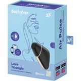 Satisfyer Love Triangle Black Klitoris Stimülatörü ve App Kontrol Titreşimli Vibratör