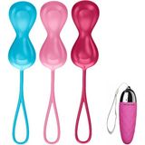 Satisfyer Power Balls 3 Adet Yumuşak Silikon Kegel Egzersiz Top Seti+Mini Vibratör