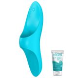 Satisfyer Teaser 12 Modlu Titreşimli Su Geçirmez Şarjlı Parmak Vibratörü+jel