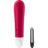 Satisfyer Ultra Power Bullet 1 - 12 Modlu Titreşimli Şarjlı Kırmızı Mini Vibratör+Mini Vibratör